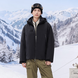 雪中飞 一衣三穿鹅绒（石墨烯内胆）户外三防羽绒服