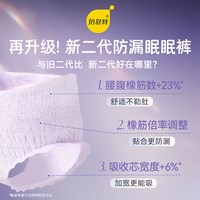 倍舒特 升级防漏熟睡眠眠裤卫生巾夜用量大薄安心裤女经期姨妈巾A