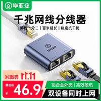 毕亚兹 千兆网络 网线分线器