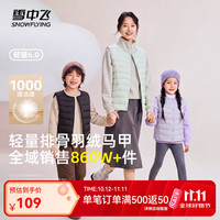 雪中飞 女式羽绒马甲 螺甸紫 M码 165/88A