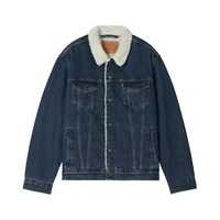 Levi's李维斯 仿羊羔绒牛仔夹克 中蓝色 M