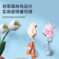 绿之源 森林鸟挂钩软胶自粘卫生间宿舍门后冰箱门免打孔墙壁挂