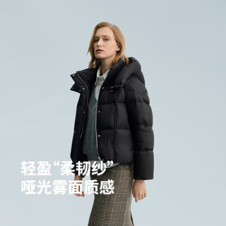 冰洁 95绒短款羽绒服 墨紫色 S 女士外套