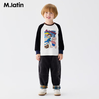 M.Latin 灯芯绒加绒 铁灰 90cm 儿童加绒裤