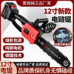 雷姆赫 一代锂电锯充电手提式电链锯家用户外无线树伐锯树砍树修枝