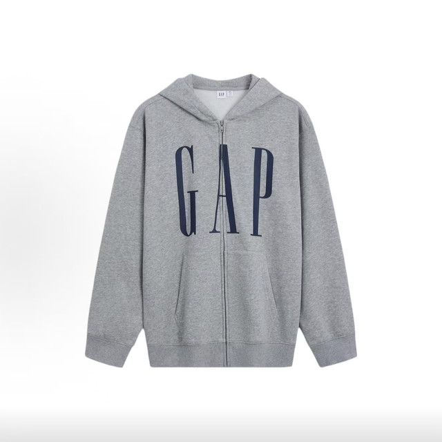 Gap 男女同款 抓绒连帽开衫宽松卫衣 1SS623907 多款可选