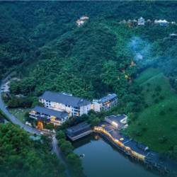 5折！安吉涵田度假村 半山温泉大床房3天2晚套餐
