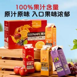 1号会员店 100%NFC混合果汁1L*4