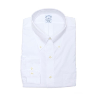 限新用户：Brooks Brothers Regular Fit 经典免烫纯棉 男士衬衫