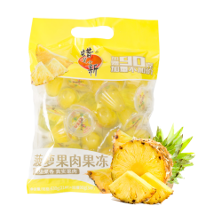 蜡笔小新 果肉果冻 720g*1袋 菠萝味 0脂肪 休闲露营小零食 宿舍解馋