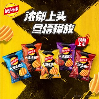 乐事 大波浪薯片 膨化食品