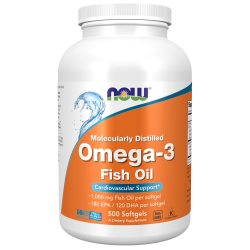 NOW 诺奥 深海鱼油软胶囊 Omega-3 EPADHA 500粒
