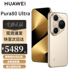 华为 Pura 80 Ultra 新品旗舰手机 全新未激活一英寸超高动态主摄焦 华为pura80ultra鎏光金 16GB+512GB全
