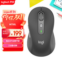 罗技 M750 L 蓝牙无线鼠标 2000DPI 黑色
