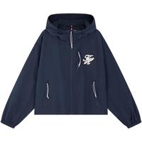 TOMMY HILFIGER 花体刺绣连帽夹克女士短外套
