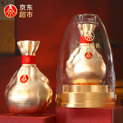 五粮液 喜福盛世日进斗金 52度浓香型白酒 500ml单瓶