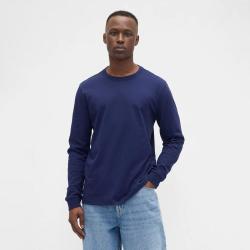 Gap 男女装春款基础款纯棉圆领常规长袖T恤上衣美版795651