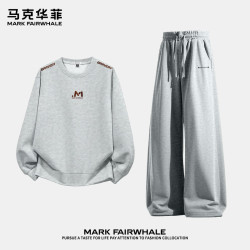 马克华菲 男士重磅棉卫衣卫裤套装
