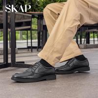 SKAP 男鞋春秋经典商务正装婚鞋德比鞋男士皮鞋