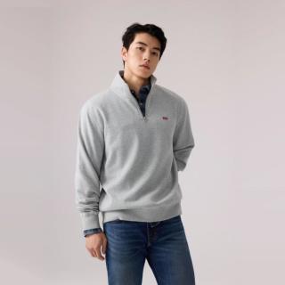 Levi's 李维斯26年秋季新款男士美式复古立领加绒针织休闲卫衣