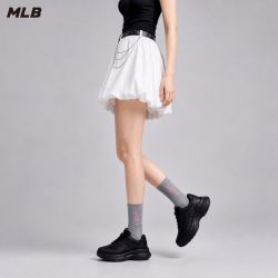 MLB 七夕礼物送女友|MLB 学生厚底老爹鞋 透气增高通勤百搭休闲运动黑