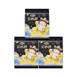 自由点 舒睡安心裤裤型卫生巾独立装安睡裤包装随机发 M-L码 15条 80-130斤