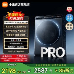米家 Pro系列 XQG100MJ109 滚筒洗衣机 10kg 银灰系