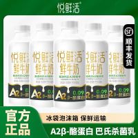 君乐宝 悦鲜活A2型鲜牛奶450ml*5瓶装新鲜学生营养低温奶