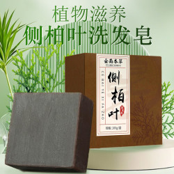 圣艾元 聖艾元侧柏叶洗发皂洗发水何首乌草本洗头护发洗头皂 侧柏叶洗发皂 100g*1个