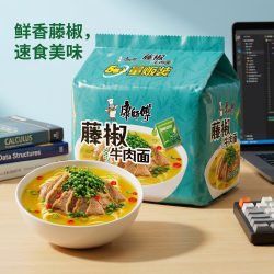 康师傅 斗罗大陆 藤椒牛肉面 5包