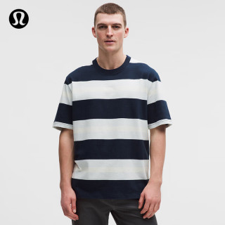 日常舒适通勤：lululemon Peached-Cotton 男士短袖T恤 LM3GLUS
