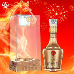 五粮液 股份出品 工匠华礼 金装版 浓香型白酒 52度500ml 单瓶装