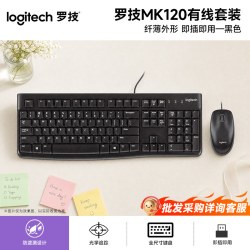 罗技 MK120 有线键鼠套装