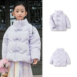 巴拉巴拉 童装儿童新中式羽绒服女童小童冬装国风婴儿宝宝外套保暖