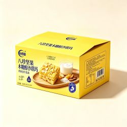 蜀去春莱 八珍坚果广式榄仁沙琪玛鸡蛋含量21%木糖醇营养早餐糕点360g/箱
