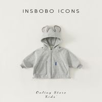 insbobo 女童外套男宝宝外套薄款儿童连帽上衣宝宝潮宽松外穿儿童外套ins