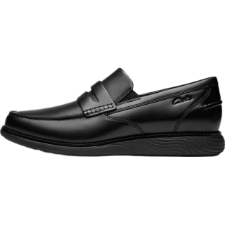 Clarks Novajoy Slip男鞋经典舒适一脚蹬乐福鞋商务通勤正装皮鞋 黑色