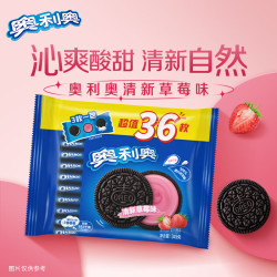 奥利奥 夹心饼干 草莓味 349g