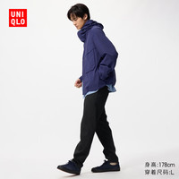 优衣库 EZY DENIM牛仔裤水洗产品常规款男装女装弹力485622 482854 482854/09黑色 XL