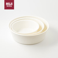 無印良品 MUJI 聚丙烯热水盆 三个装 脸盆洗衣盆家用加厚盆