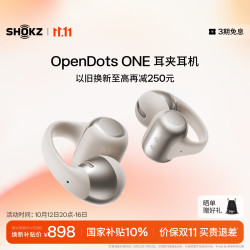 韶音 E310 耳夹式真无线动圈蓝牙耳机 星际白 Type-C