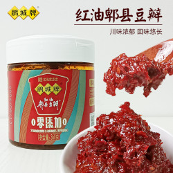 苏宁宜品 鹃城牌 0添加红油郫县豆瓣酱360g