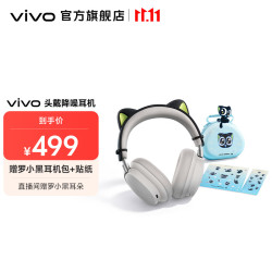 vivo 头戴降噪耳机 Hi-Res金标音质 主动降噪 云雾白