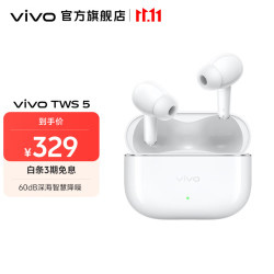 vivo TWS 5 入耳式真无线蓝牙耳机 简单白