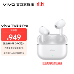 vivo TWS 5 Pro Hi-Fi DAC芯片 原声白 蓝牙耳机