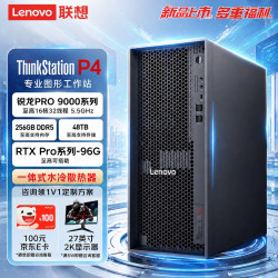 联想 P4 AI大模型本地部署水冷图形工作站台式电脑主机AMD9965 64G 1T+4T RTXPro4000-24G
