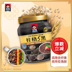 桂格 5黑混合即食燕麦片860克罐装