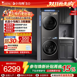 小天鹅 小乌梅3.0洗烘套装10KG洗衣机热泵变频烘干机E40