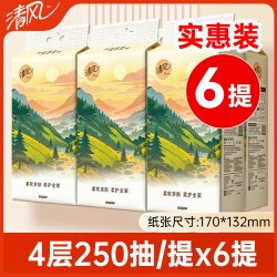 清风 X 卡皮巴拉 亲肤系列 悬挂式抽纸