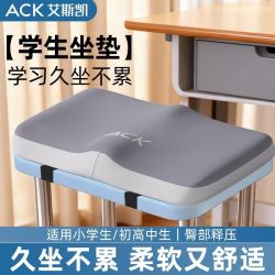 艾斯凯 记忆棉学生坐垫长方形屁垫教室专用坐垫颈腰靠垫矫姿用品